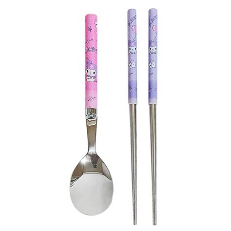 Kuromi Spoon And Chopstick Set Hello Discount Store