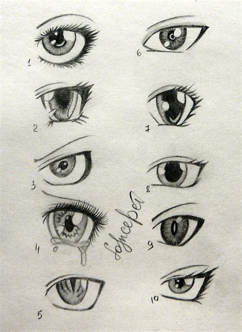 Anime Eyes By Solncedei On Deviantart