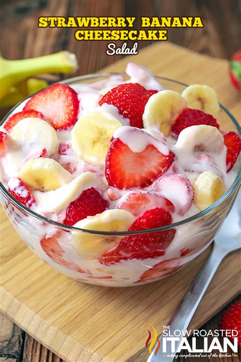 Strawberry Banana Cheesecake Salad Video