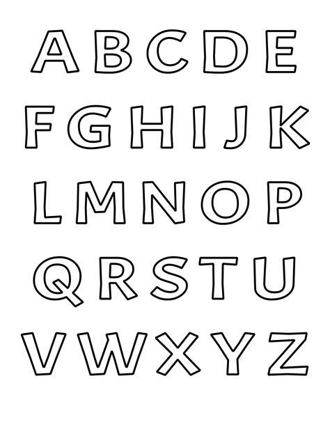 Bubble Letter Printables