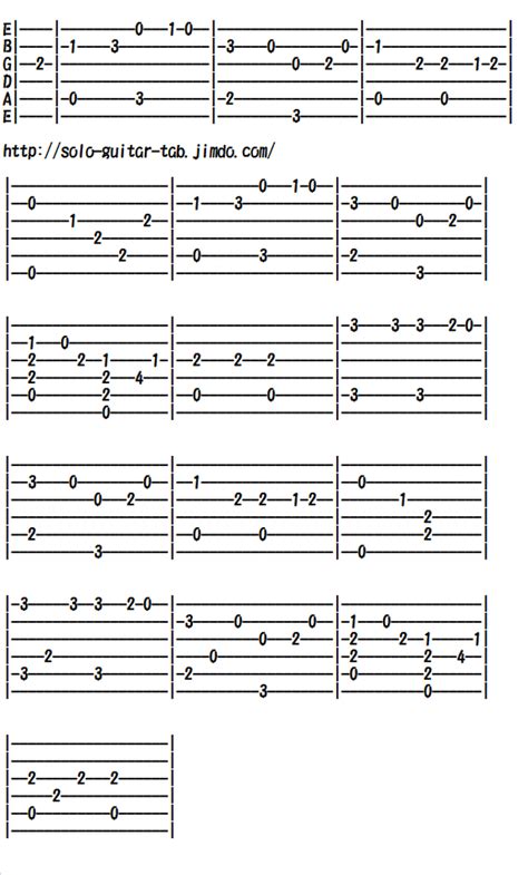 Easy Classical Guitar Sheet Music Tabs Greensleeves Classical