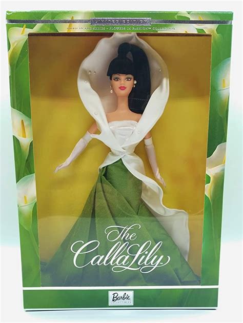 2001 limited edition third in the series flowers in fashion collection the calla lily barbie