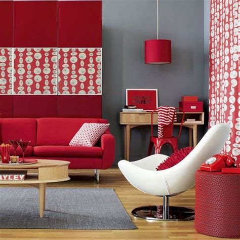 Red Living Room Ideas Original And Eye Catching Interior