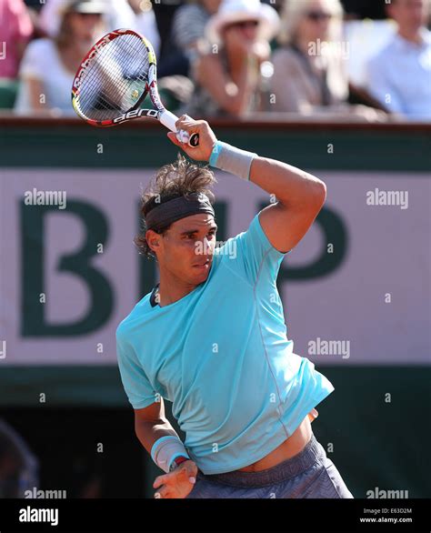 Rafael Nadal Esp French Open 2014roland Garros Parisfrance Stock
