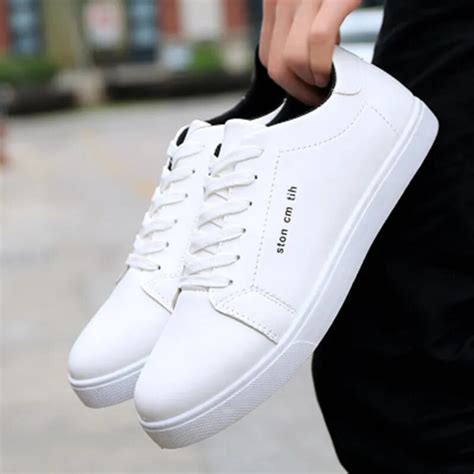 Buy New 2018 Fashion Shoes Men Sneakers Leather Low
