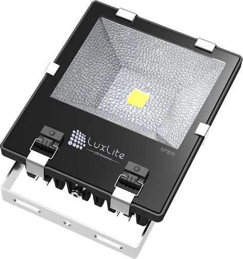 luxlite 100w flood light ip65 6500k daylight white 9 500lm uk lighting