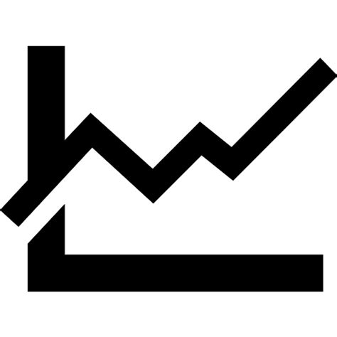 Line Chart Icon Vector 02