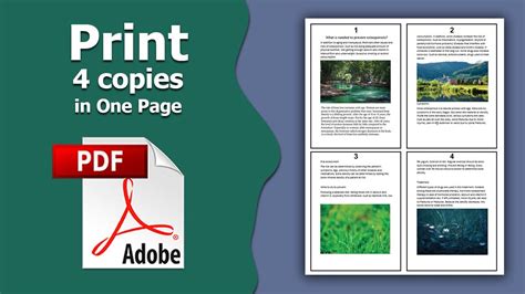 How To Print 4 Copies On One Page In Microsoft Word Design Talk