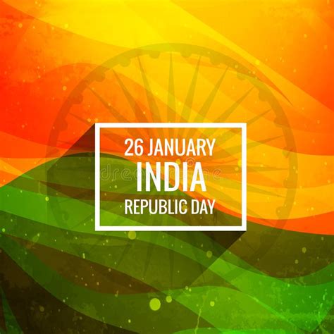 Indian Republic Day Background Vector Design Illustration Stock Vector