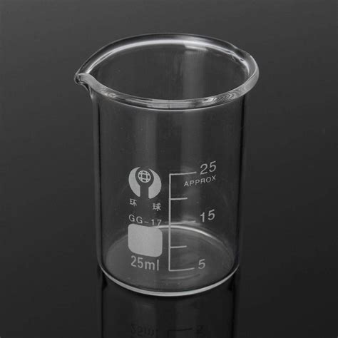 Buy 5pcs Beaker Set Graduated Borosilicate Glass Beaker Volumetric Measuring Laboratory