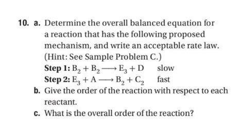 Answered 10 A Determine The Overall Balanced Bartleby