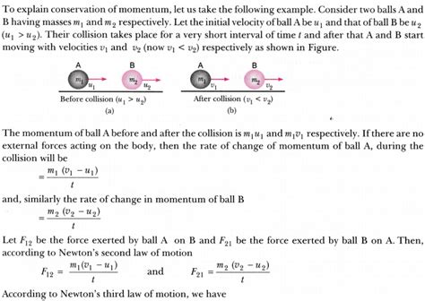 Law Of Conservation Of Momentum Formula