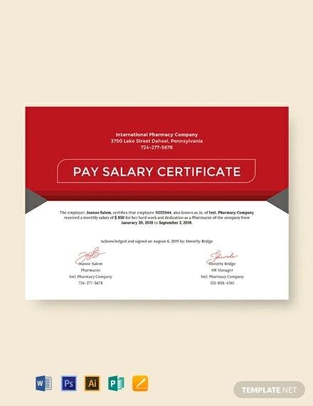 14 Salary Certificate Templates For Employer PDF DOC