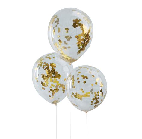 Gold Confetti Filled Balloons By Favour Lane