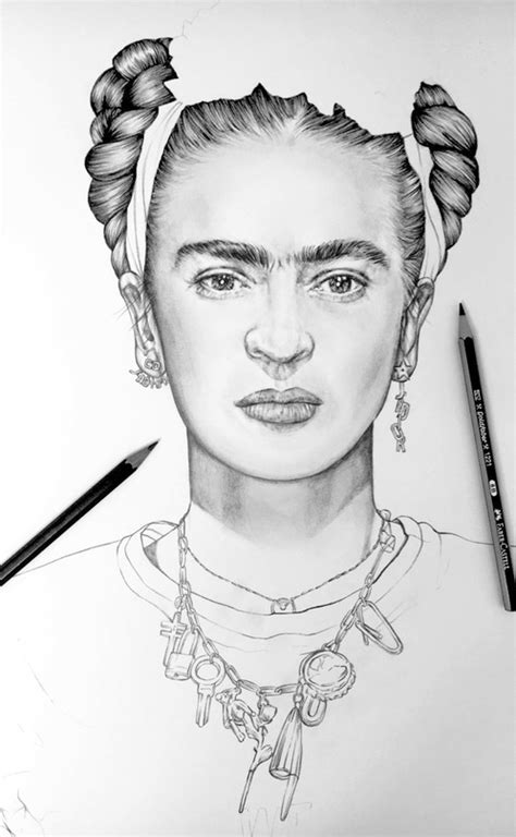 How To Draw Frida Kahlo Step By Step Easy Dawn October 14 2020