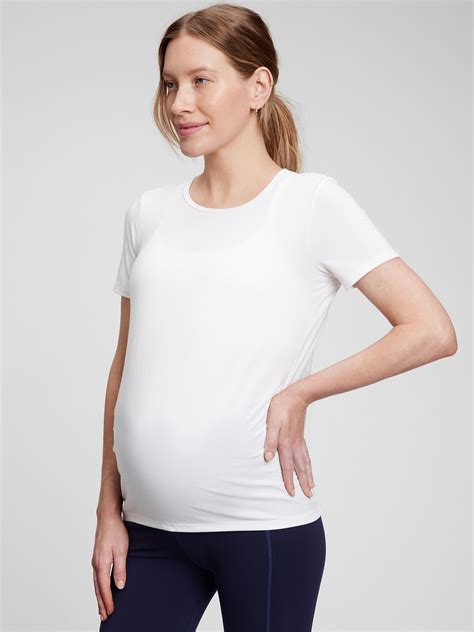 Maternity Gapfit Breathe Side Shirring T Shirt Gap