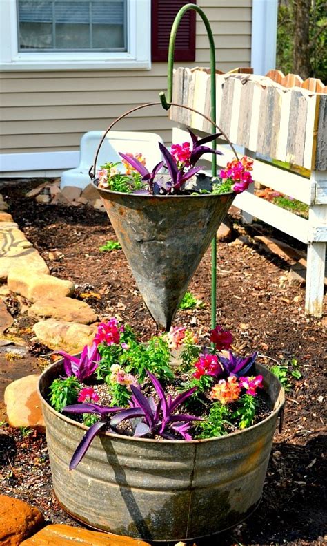 Vintage Container Gardening Chaotically Creative