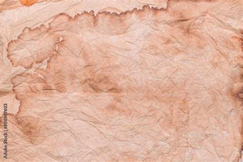 Old Brown Crumpled Paper Texture Background Sheet Of Paper Paper