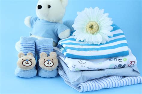 Beautiful Baby Boy Clothes Stock Photo Image Of Flower 30953346