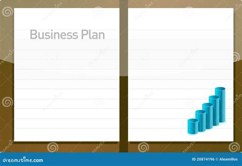 Business Plan With Graph Stock Vector Illustration Of Personal 20874196