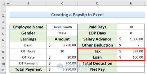 How To Make A Payroll System In Microsoft Excel With Payslip