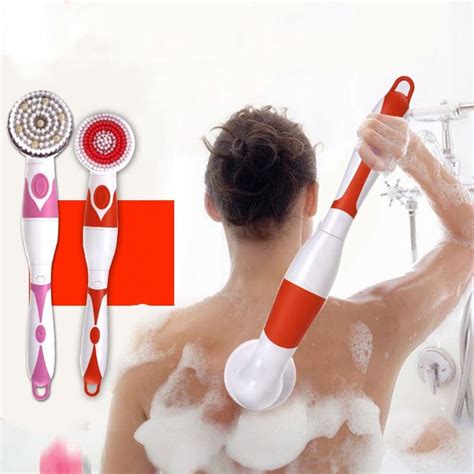 Best Deals New Electric Massage Bath Brush Bath Brush Long Handle Back