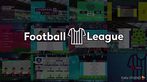 Football League Broadcast Graphics Package After Effects Template