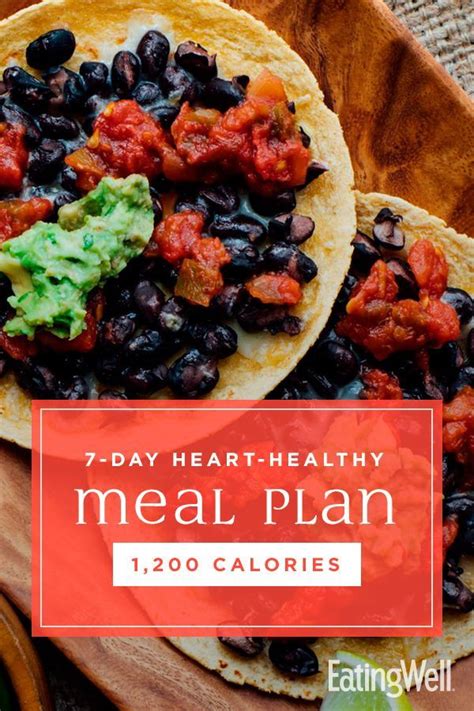 From the nutrition experts at the american diabetes association, diabetes food hub® is the premier food and cooking destination for people living with diabetes and their families. 7-Day Heart-Healthy Meal Plan: 1,200 Calories | Healthy diet meal plan, Heart healthy recipes ...