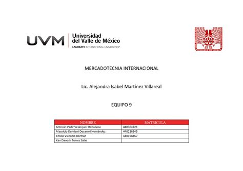 Actividad Cuadro Comparativo Mercadotecnia Universidad Del Valle Hot