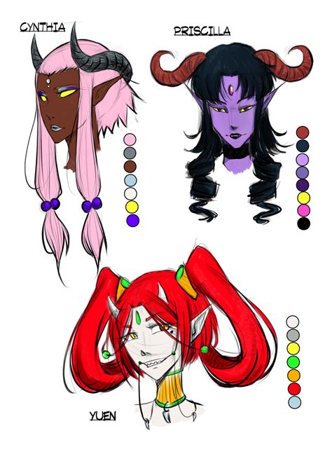 Demon Sisters Concept By Linglingartsu On Deviantart