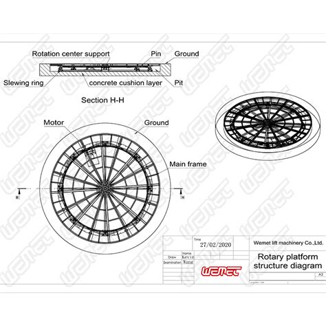 Car Turntable Car Revolving Stage Price