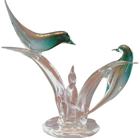 Murano Art Glass Birds By Elio Raffaeli Chairish