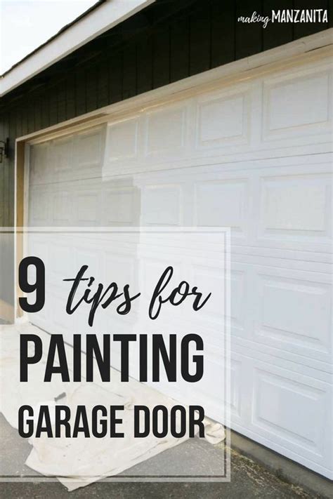 9 Tips For Painting Garage Door Advice For Painting Your Garage Door