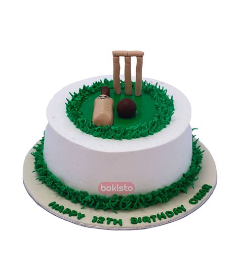 Cricket Theme Birthday Cake From Bakisto The Cake Company