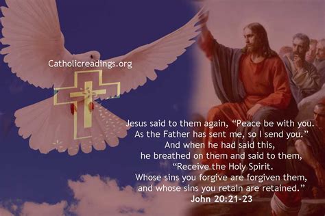 Pentecost Receive The Holy Spirit John 2019 23 Bible Verse Of The Day