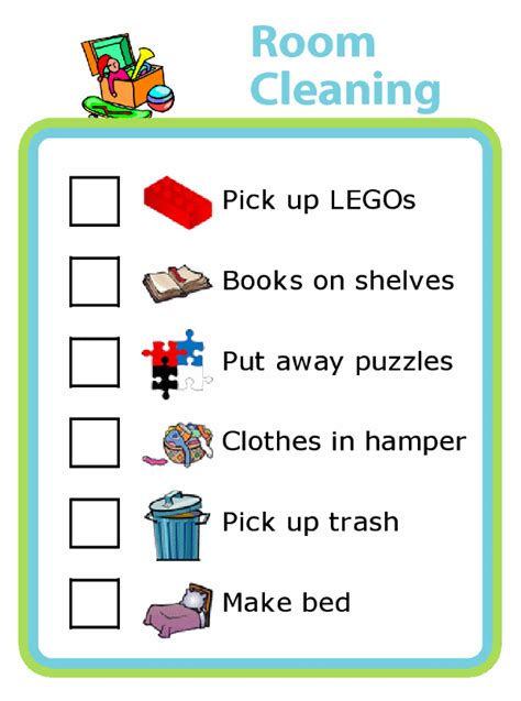If i had a nickel for every time i saw someone as cringey pick up lines. Cleaning Checklists with Pictures for Kids - The Trip Clip