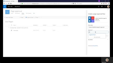 Page Approvals Demo In Sharepoint Online Youtube