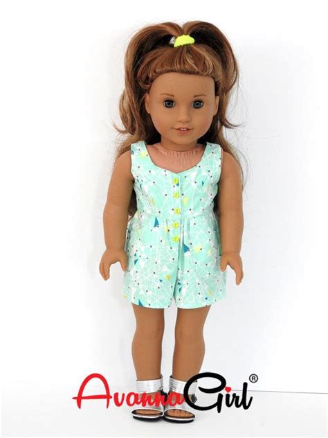 trendy 18 inch doll romper fits american girl dolls etsy doll clothes american girl