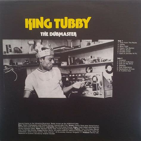 King Tubby Sleeve Notes To Dub From The Roots Lp 1975 From The King
