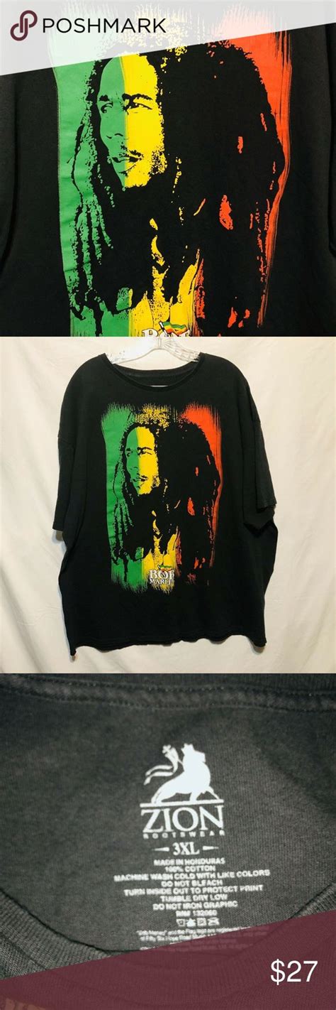 The new ajax third shirt is right from the first sight a stunning shirt. Zion Bob Marley Mens T-Shirt Size 3XL Short Sleeve Zion ...