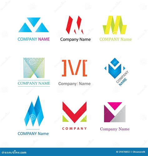 Letter M Modern Logotype Company Signs Stock Photography Image 29478852