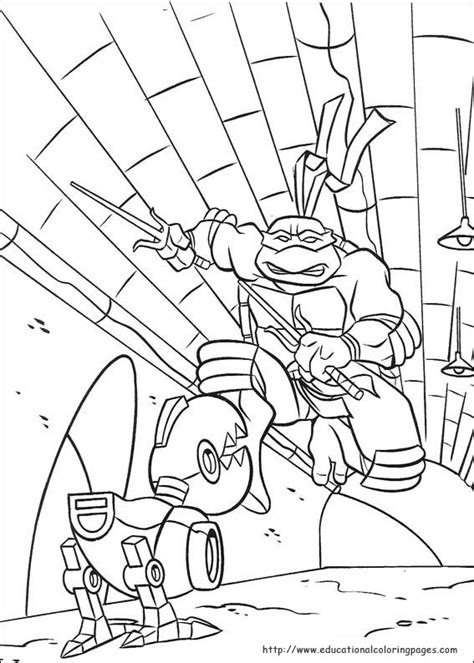 Ninja Turtles Coloring Pages free For Kids