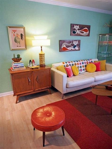 100 Creativity Chic Turquoise Modern Living Room Retro Wohnzimmer