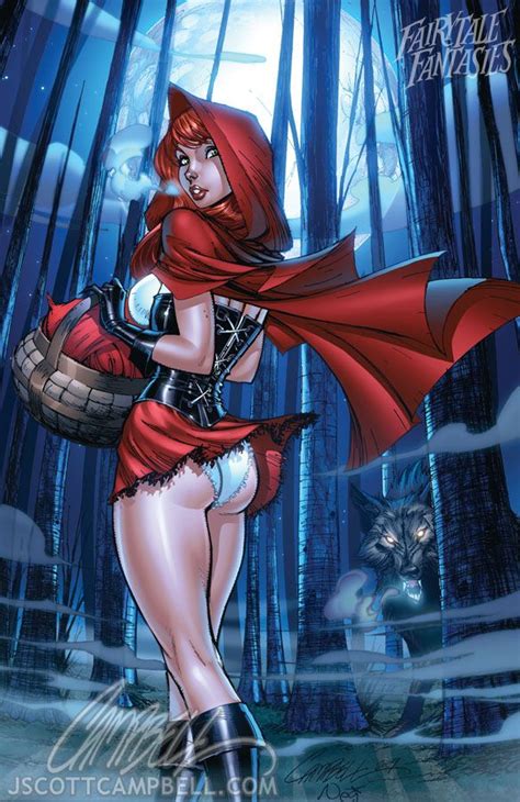Red Riding Hood By J Scott Campbell On Deviantart J Scott Campbell Bd Comics Comics Girls