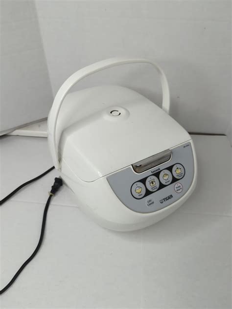 Tiger Tacook White Jbv A U Cup Uncooked Micom Rice Cooker Good