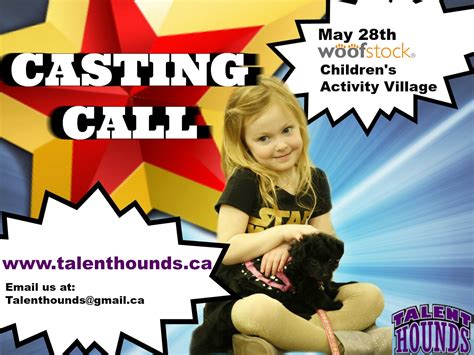 Casting Call For Kids Ages 6 To 12 Must Love Pets Talent Hounds