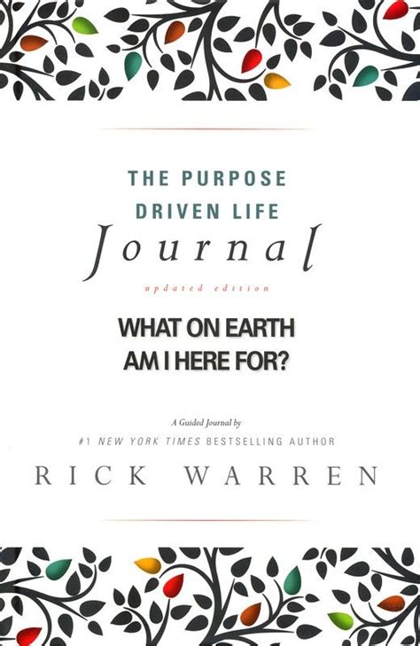 Purpose Driven Life Journal Purpose Driven Life Purpose Driven Life