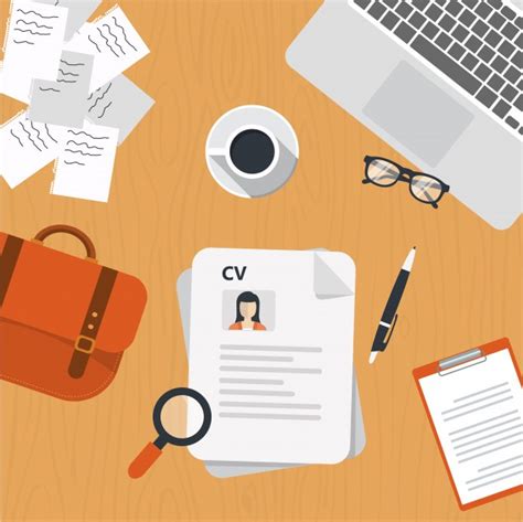 Maybe you would like to learn more about one of these? Cv papers on desk | Free Vector