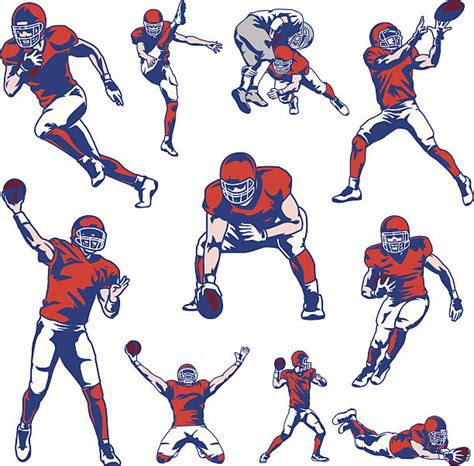 Royalty Free American Football Player Clip Art Vector Images