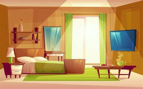 Cuarto De Gacha Life ♡ Modern Bedroom Living Room Background Anime